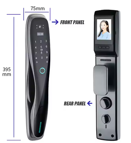 ICON 303 Wooden Door Locks (Fingerprint, Password, IC, Key and App)